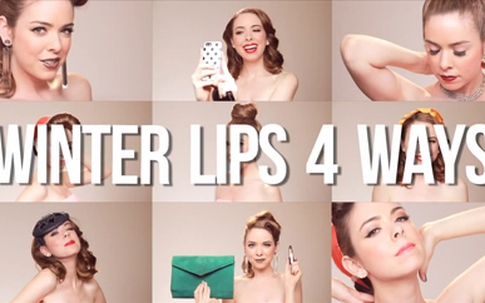 4 cách trang điểm cho đôi môi quyến rũ vào mùa Đông